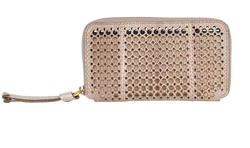 Chloe Perforated Marcie Long Wallet, Leather, Taupe, MIH, B/DB, 3*